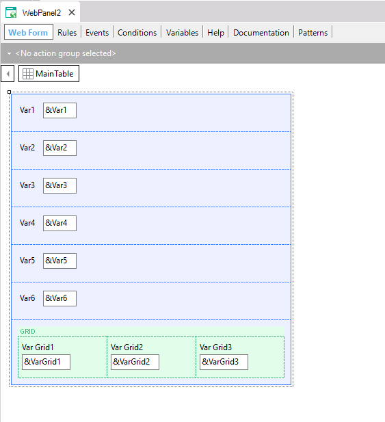 Create Instance from variables defined on the Web Form - Trn 01